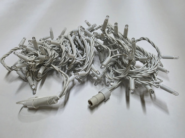 LED-PLR-100-10M-240V-B/WH-W/O Светодиодная гирлянда фиксинг 10м, IP65, 240V, синие LED/провод каучук фото 2