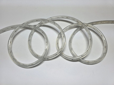 2026 LED-DL-2W-100M-1M-24V-WHITE (H) дюралайт, фиксинг, белый, 24V, D13мм, 36LED/метр, IP54, фото 2