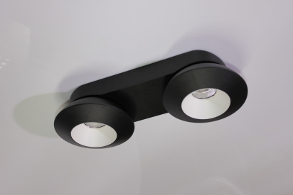 Накладное декоративное кольцо (черное/белое) в светильник серии ROUND-OUT-02/03 and ROUND-IN-03/04 фото 6