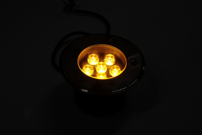 G-MD100-Y грунтовой LED-свет желтый D150, 6W, 12V фото 5