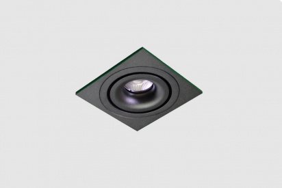 Декоративная одинарная рамка (черная) под светильник серии ROUND-IN-01 фото 3