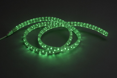 LED-CUFL-3W-100M-220V-1.67CM-G, зеленый, чейзинг,  100м, 220V, D11*20cm, интервал 1,67см, 2М фото 2