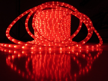 LED-XD-2W-100M-240V-R-S Flash (каждый 6-ой), красный,13мм, (2м) фото 2