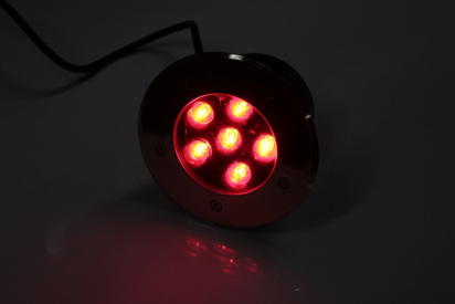 G-MD100-R грунтовой LED-свет красный D150, 6W, 12V фото 1