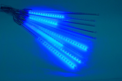 2021 Сосульки Трубки D12mm, 10шт 0,5М Синяя LED-PLM-SNOW-540SMD-0.5*4.5M-10-12V-B  не соединяемая фото 1